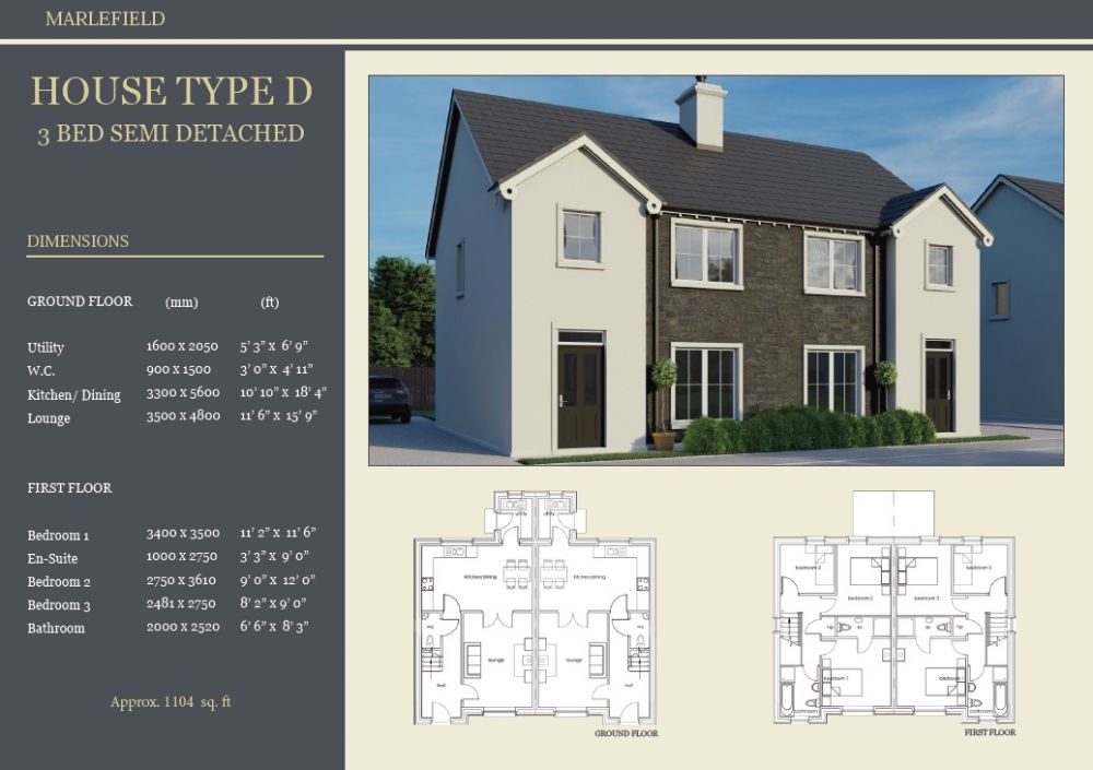 SITE 15 - HOUSE TYPE D, MARLEFIELD
