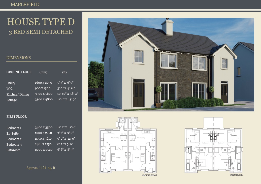 SITE 25 - HOUSE TYPE D, MARLEFIELD